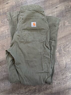 Carhartt Men’s Olive Green Cargo Work Pants